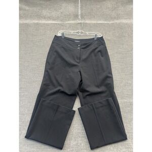 Haggar Dress Pants Womens 12 Gray Stretch Straight Leg Formal Business Wear